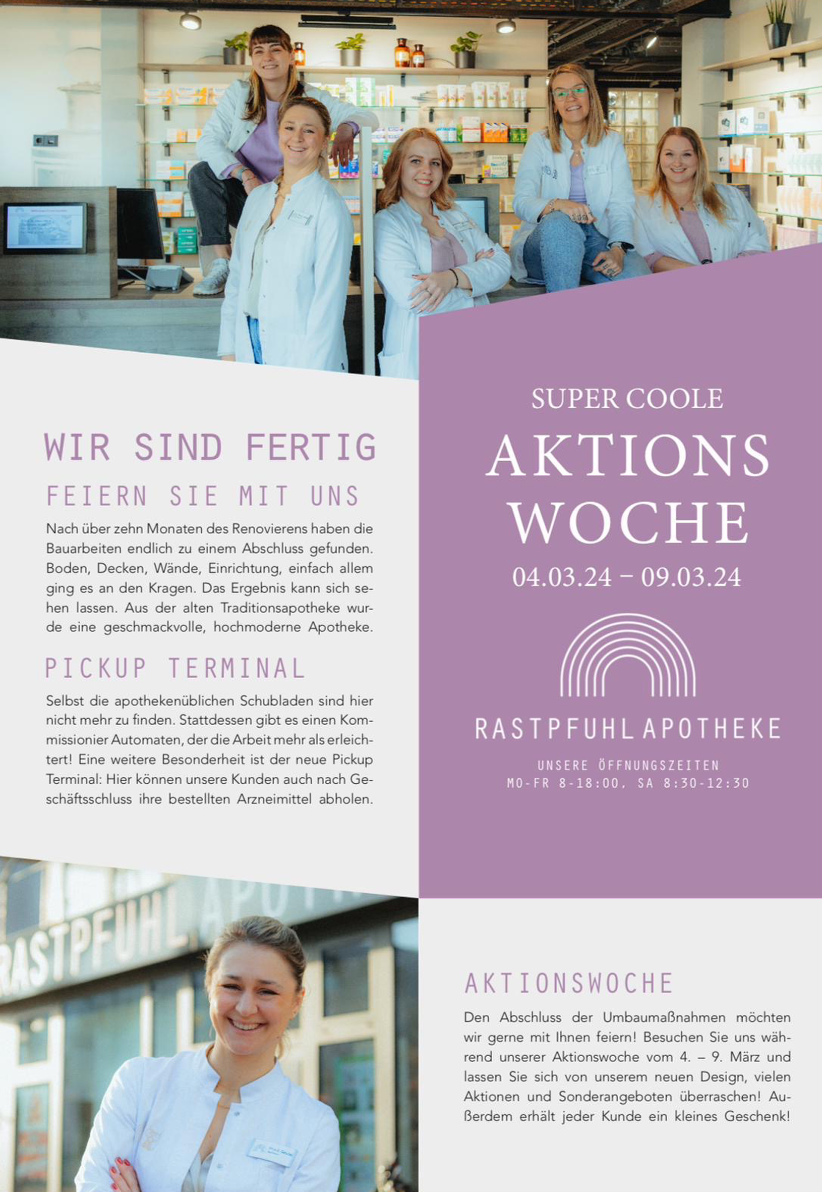 Aktionsangebote der Rastpfuhl Apotheke im März 2024